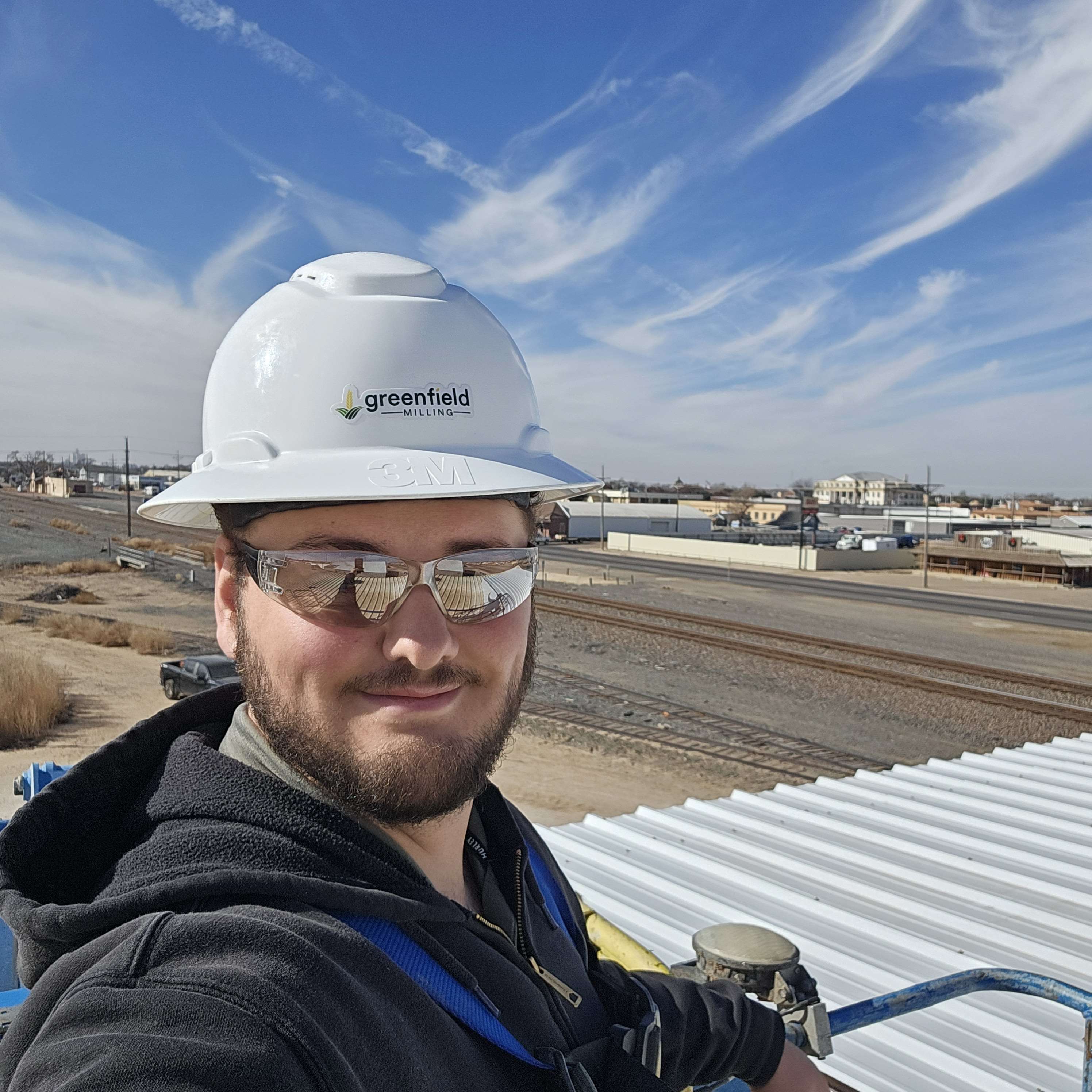 On-site at Greenfield Milling during construction